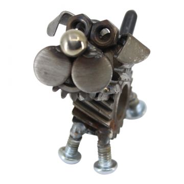 Chubs the Terrier Metal Sculpture